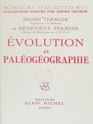 cover image of Évolution et paléogéographie